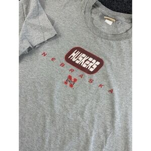 VTG Nebraska Huskers Red Oak T Shirt 27.5x30 Gray